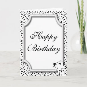 Cartão Dalmatian Birthday Card