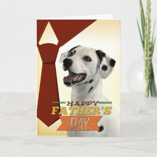 Cartão Dalmatian Father's Day Card