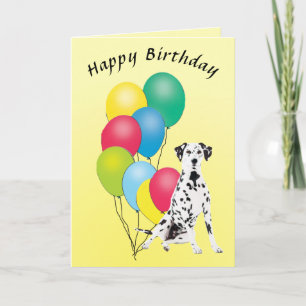 Cartão Dalmatian Happy Birthday