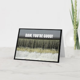 Cartão Dam, você é boa! Placa de parabéns