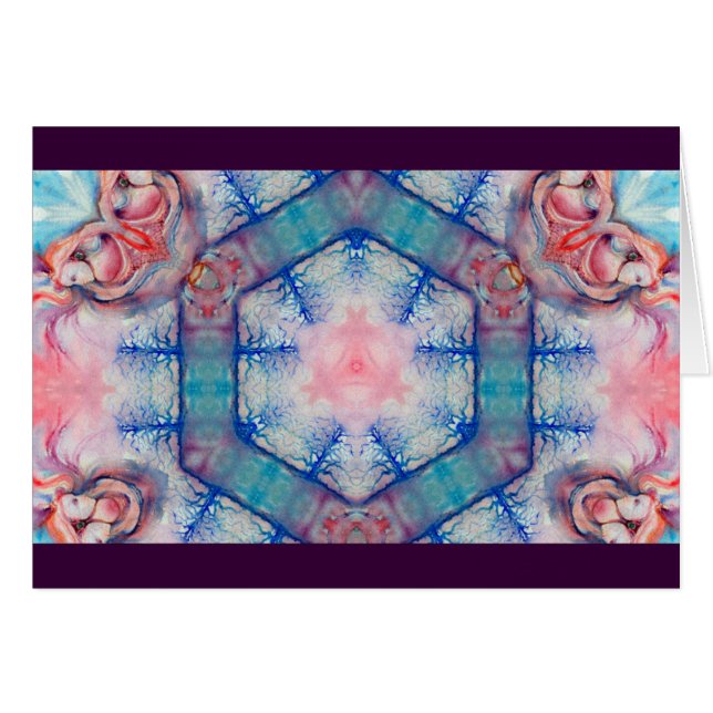 Cartão Dama AVALON do lago, Reflexões Mágicas de Água (Frente Horizontal)