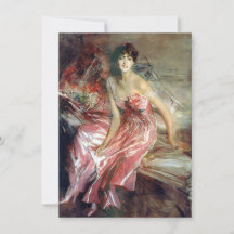 Dama num Vestido Rosa (por Giovanni Boldini)
