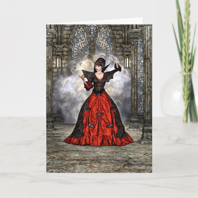 Cartão Dama Vampira (Frente)