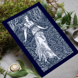 Cartão Dama William Morris