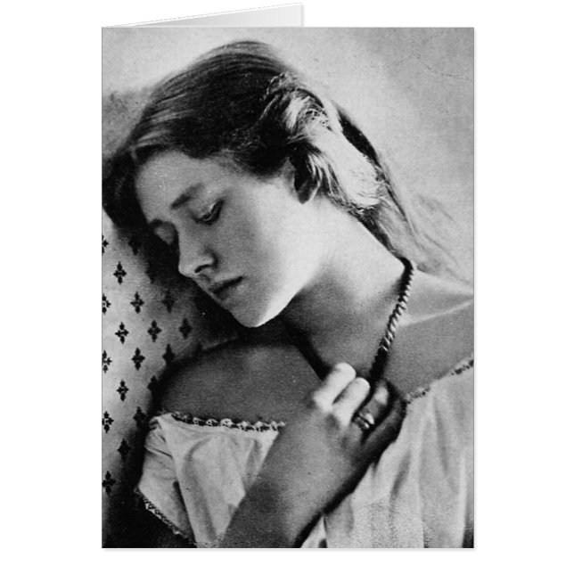 Cartão Dame Ellen Terry ~ 1864 Atriz Shakespeariana (Frente)