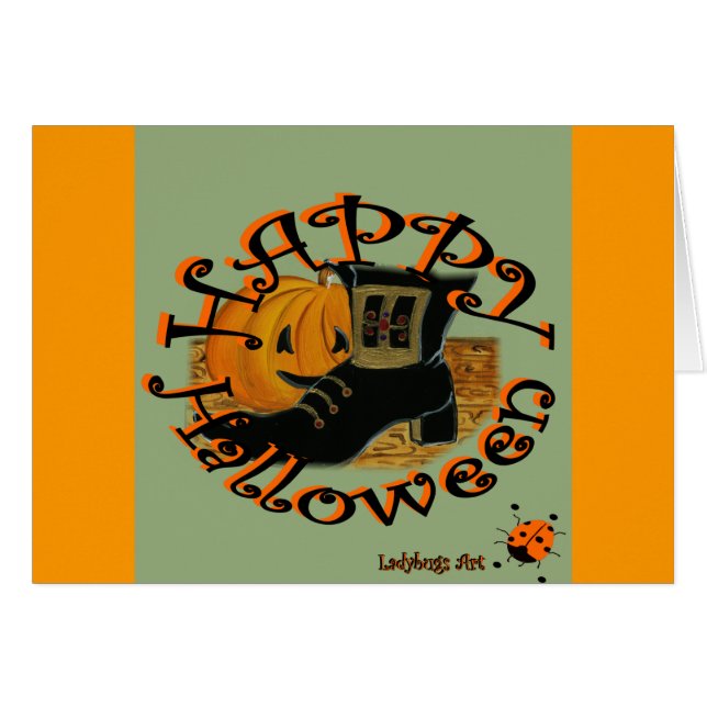 Cartão Damybugs Art "Halloween" (Frente Horizontal)