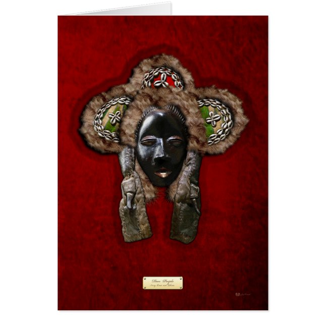 Cartão Dan Dean-Gle Mask on Red Velvet (Frente)