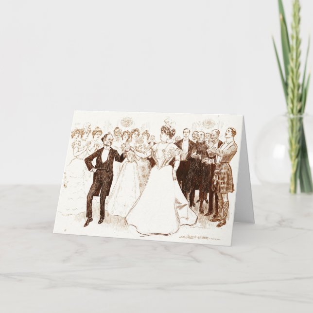 Cartão Dança 1899 do aniversário (Frente)