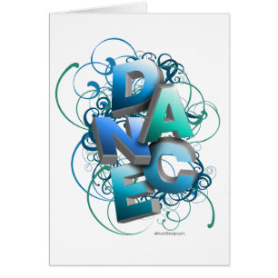 Cartão dança 3D (primavera)