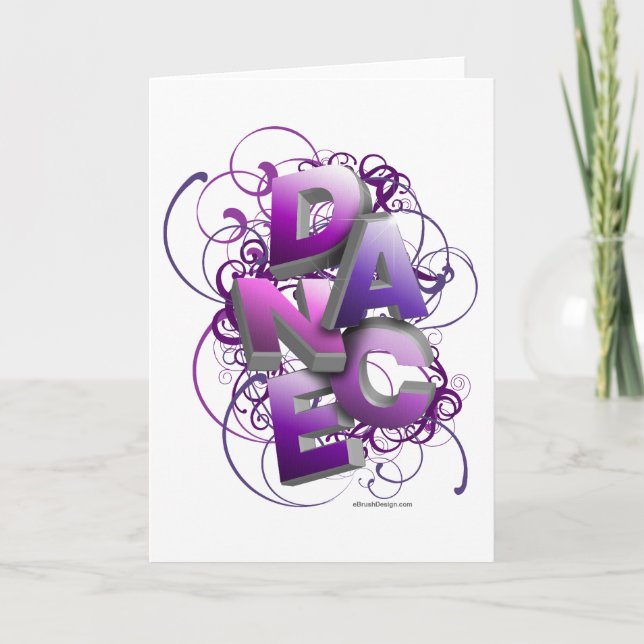 Cartão Dança 3D (Verão) (Frente)