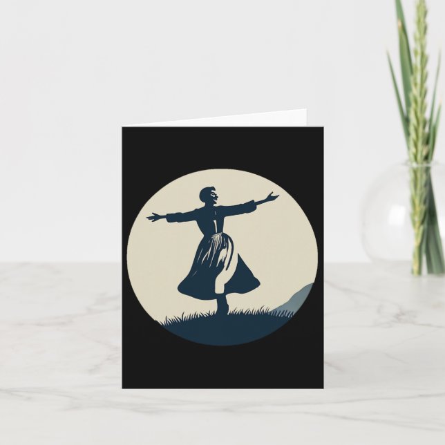 Cartão Dança Alpina Maria Sound Da Música (Frente)