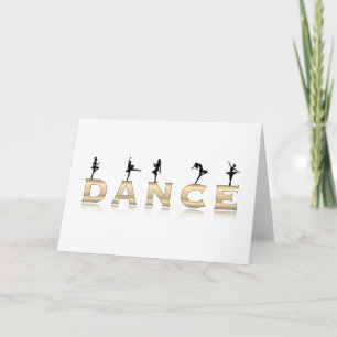 Cartão Dança com silhuetas fêmeas