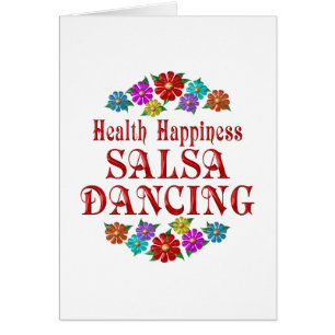 Cartão Dança da salsa da felicidade da saúde