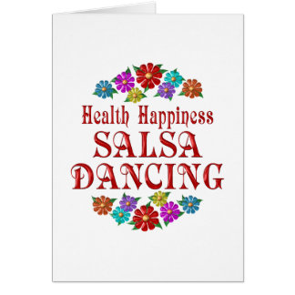 Cartão Dança da salsa da felicidade da saúde
