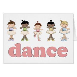 Cartão Dança das bailarinas