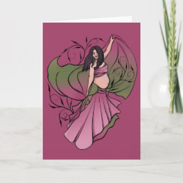 Cartão dança de barriga de Ashley Enceinte