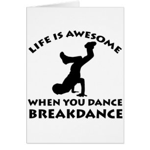 Cartão Dança de Breakdance