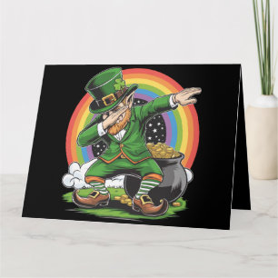Cartão Dança De Dab Leprechaun De Abbing De Dia de São Pa