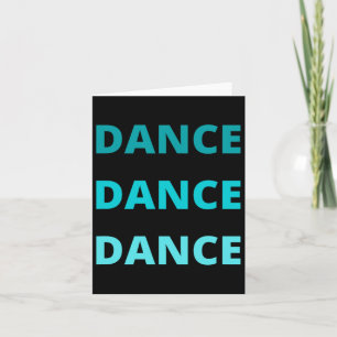 Cartão Dança de dança do Teal Verde