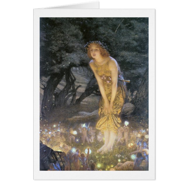 Cartão Dança de fada de Verão (Frente)