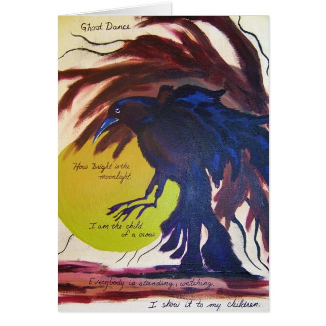 Cartão Dança de fantasma (Frente)