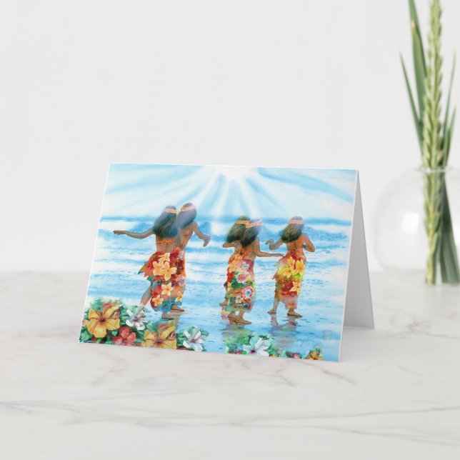 CARTÃO DANÇA DE HULA (Frente)