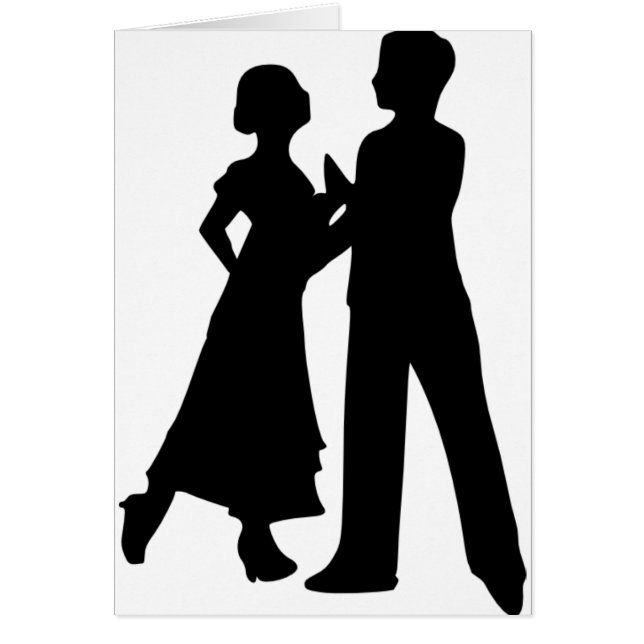 Cartão Dança de salão de baile (Frente)