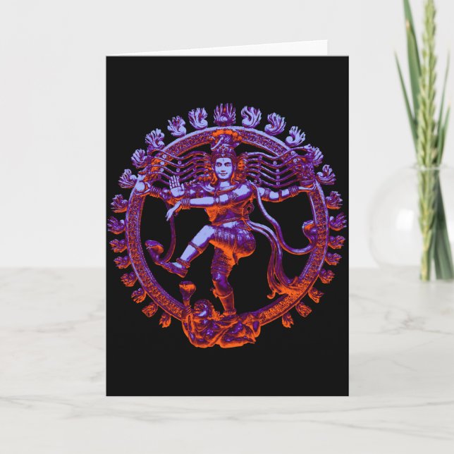 Cartão Dança de Shiva Nataraja (Frente)