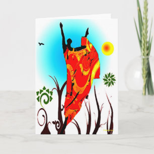 Cartão Dança de Verão Africana