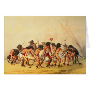 Cartão Dança do búfalo, c.1832