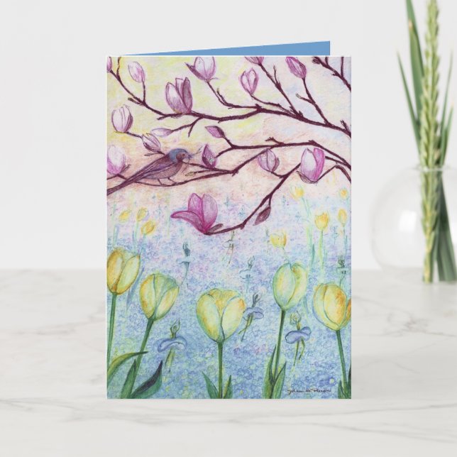 Cartão Dança do miosótis (Frente)