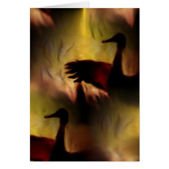 Cartão Dança dos guindastes (Frente)