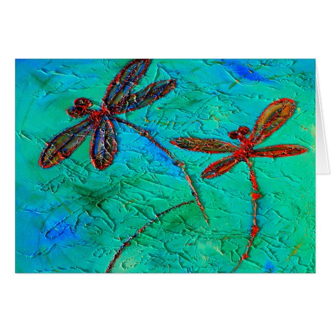 Cartão Dança Dragonfly (Frente horizontal)