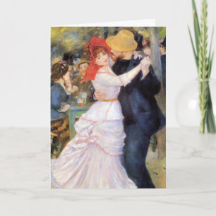Cartão Dança em Bougal - Impressionista Renoir