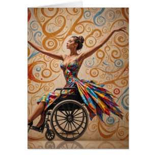 Cartão Dança em cadeira de rodas Dança Todas as vezes Sau