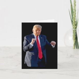 Cartão Dança Engraçada do Trump Dançando Como um Criminos