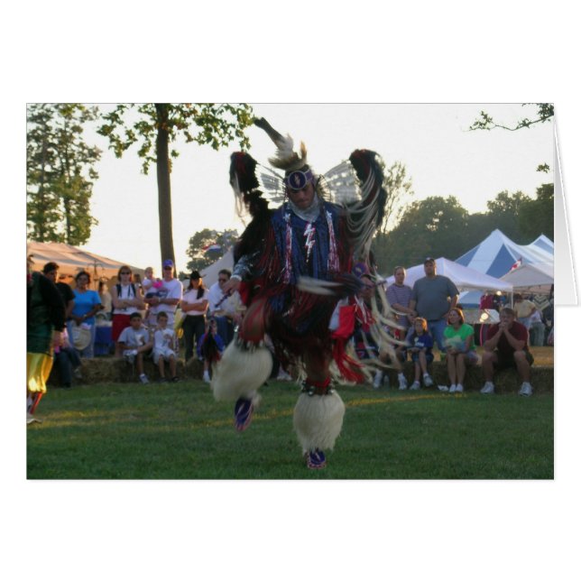 Cartão Dança indiana para a paz (Frente Horizontal)