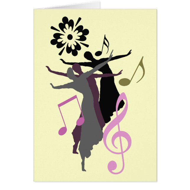 Cartão Dança louca! (Frente)