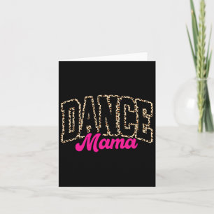 Cartão Dança Mãe Leopardo Dançando Mamãe Mãe Meninas da V