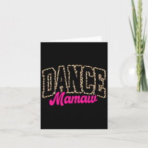 Cartão Dança Mamaw Leopard Dançando Mamaw Life Girls Mulh