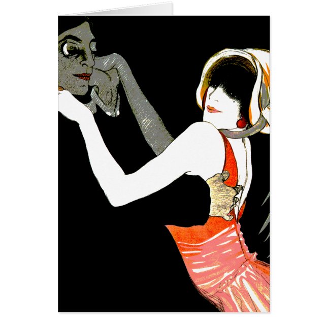Cartão Dança nas sombras (Frente)
