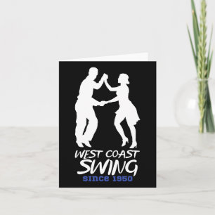 Cartão Dança Swing na Costa Oeste desde 1950 - Swi da Cos