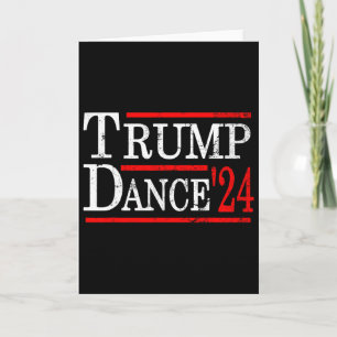 Cartão Dança Trump 2024 Trump Vance Engraçado Republicano