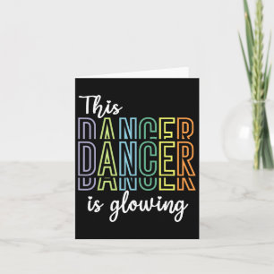 Cartão Dançando Este Dançarino É Dançarino Brilhante