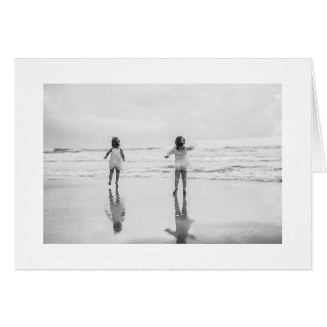Cartão "Dançando Na Areia" (Frente Horizontal)