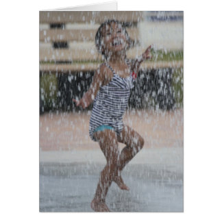 Cartão "Dançando na chuva "