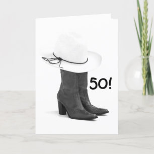 CARTÃO DANÇAR A NOITE PARA O SEU ANIVERSÁRIO "50º"