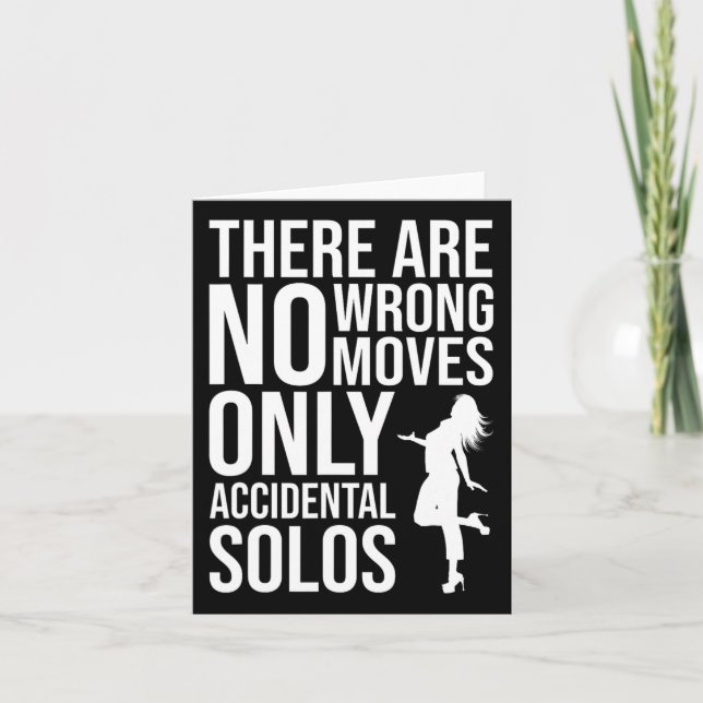 Cartão Dançar - Dançante Engraçado (Frente)