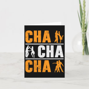 Cartão Dançarina de Cha Cha Dançar Cubana
