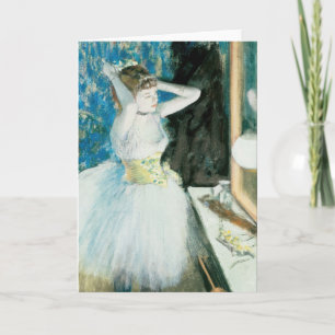 Cartão Dançarina em seu camarim   Edgar Degas